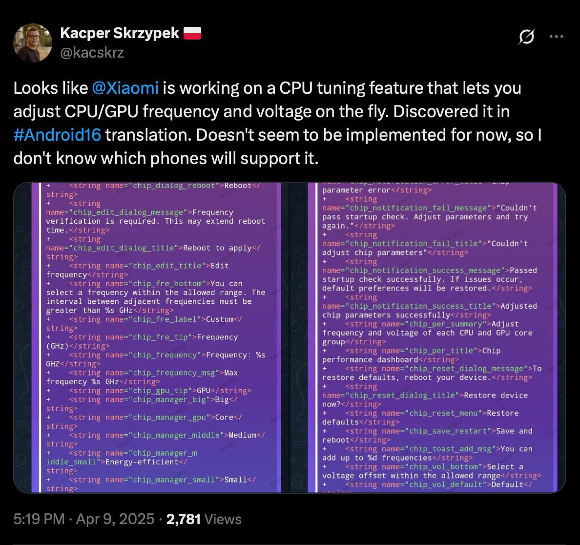 小米或将为Android用户提供CPU/GPU超频功能